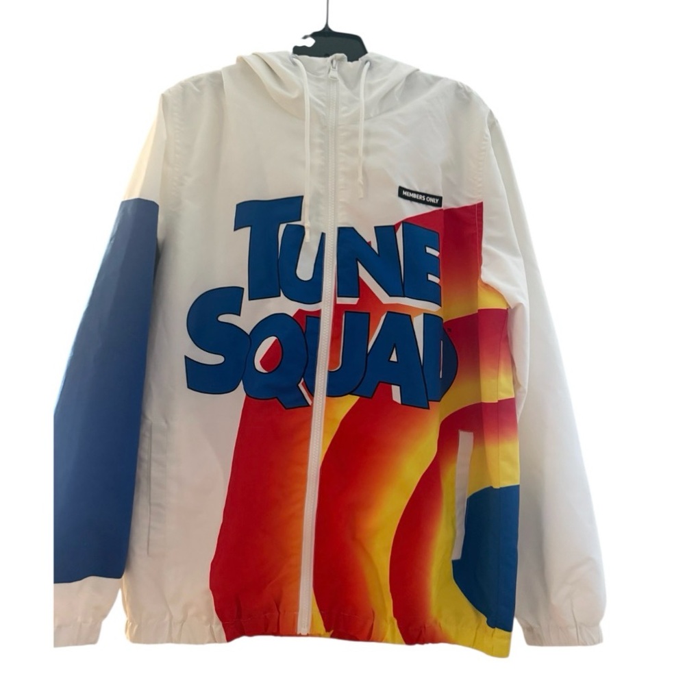 LOONEY TUNES Members Only Full Zip Jacket Hooded Size Medium